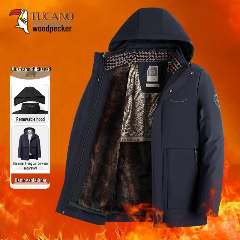 

TUCANO Men s Fleece-Lined Winter Padded Jacket 2XL