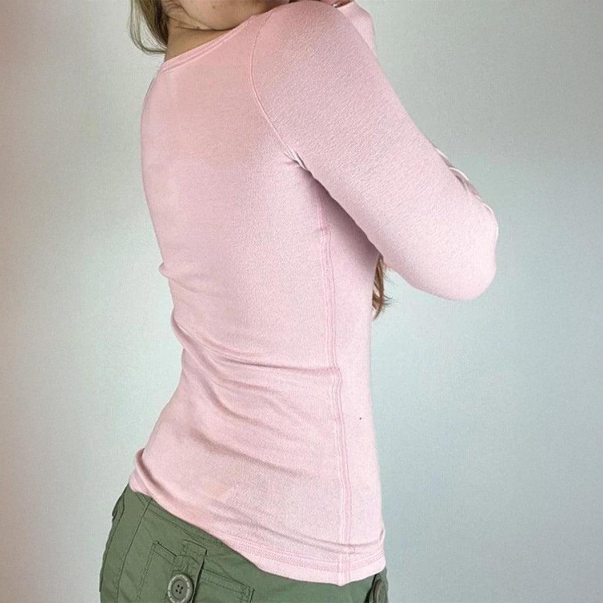 

Di Yun Y2K Style Versatile Button-Up Long Sleeve Women s Top - 2025 Autumn/Winter Collection M