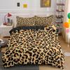 Leopard Print King Queen Duvet Cover Brown Cheetah Skin Pattern Bedding Set For Teens Girl Women Leopard 2/3pcs Soft Quilt Cover