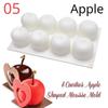 Banana Fruits Mousse Cake Molds Orange Apple Pear Mango Strawberry Pinecone Shape Mould Silicone Cake Moulds Dessert Decorating Tools