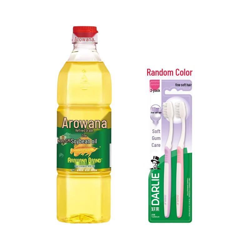 

Darlie Deep Clean Toothbrush 2-Pack with Arowana Soybean Oil Bundle