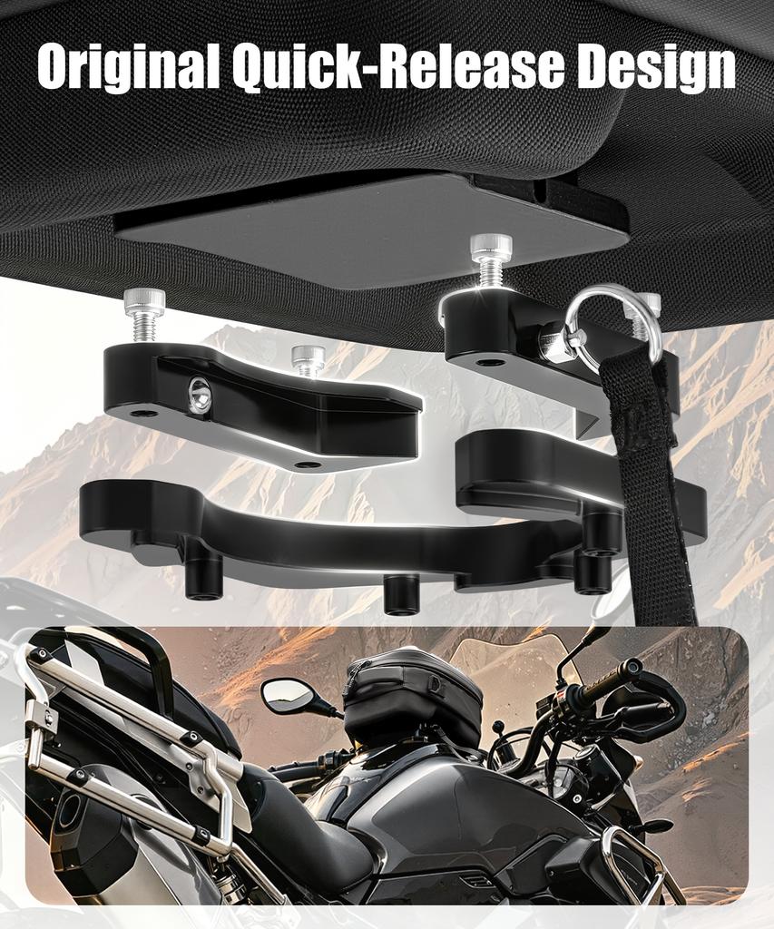 Quick-Release Tank Bag For BMW R1250GS R 1250 GS GS1250 2019-2024 6L Push-Pull Quick-Release System Waterproof TPU Phone Window