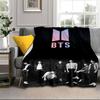 Colorful kpop Artwork Blanket Flannel Blanket for bed, sofa, Camping, Hiking, Picnic Essentials, gift for family Fan gifts