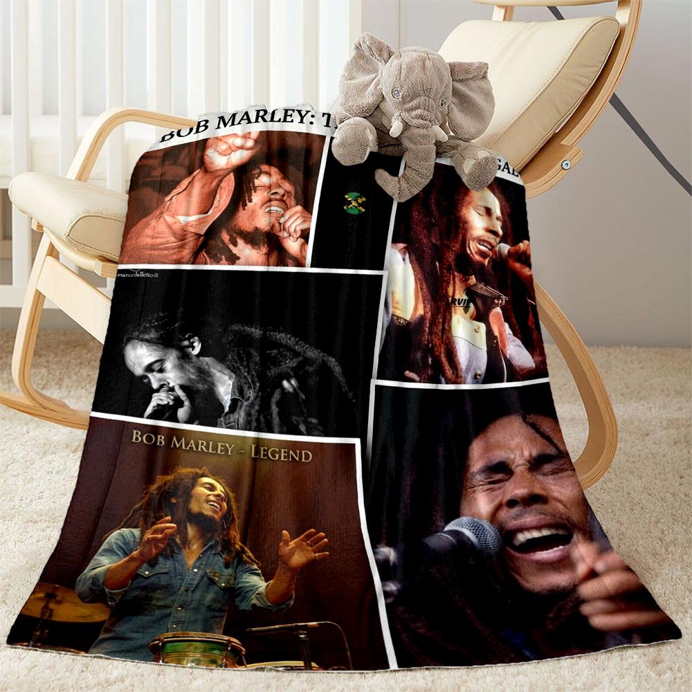 Bob Marley Reggae Legend Blanket Soft Warm Cozy Perfect For Seaside Bed Livingroom For All Seasons Playful Design