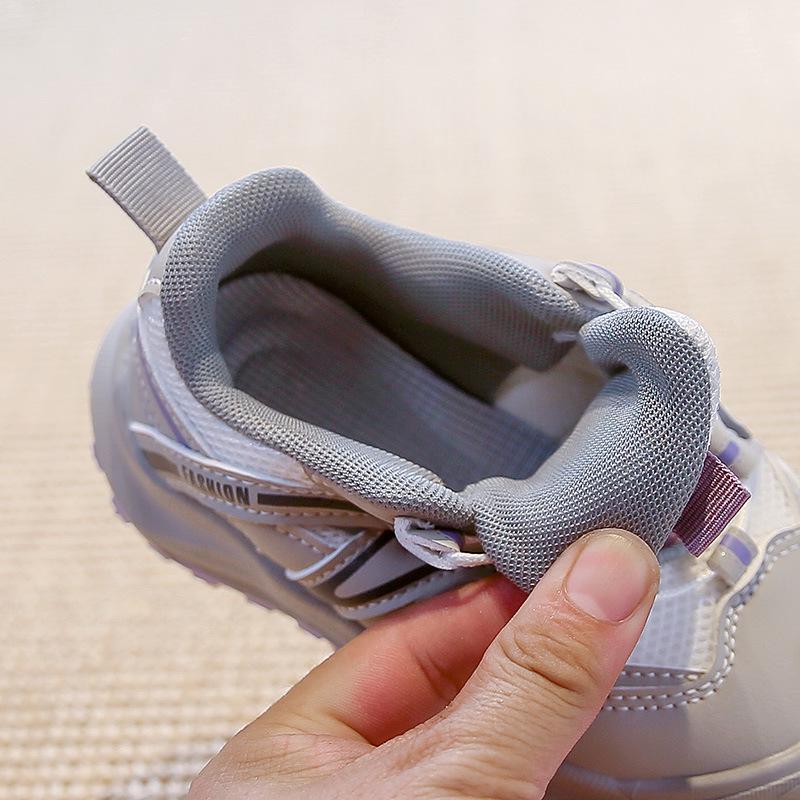 2025 Girls' & Boys' Mesh Dial Buckle Sports Shoes - Non-Slip, Soft Sole Trendy Trainers for Spring/Autumn