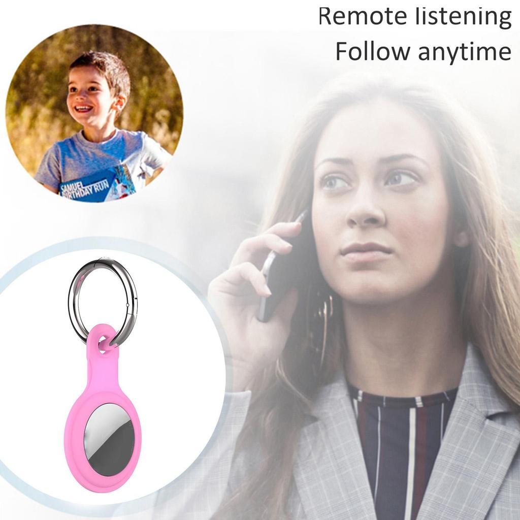 Pink TPU Protective Case Cover Compatible with AirTag
