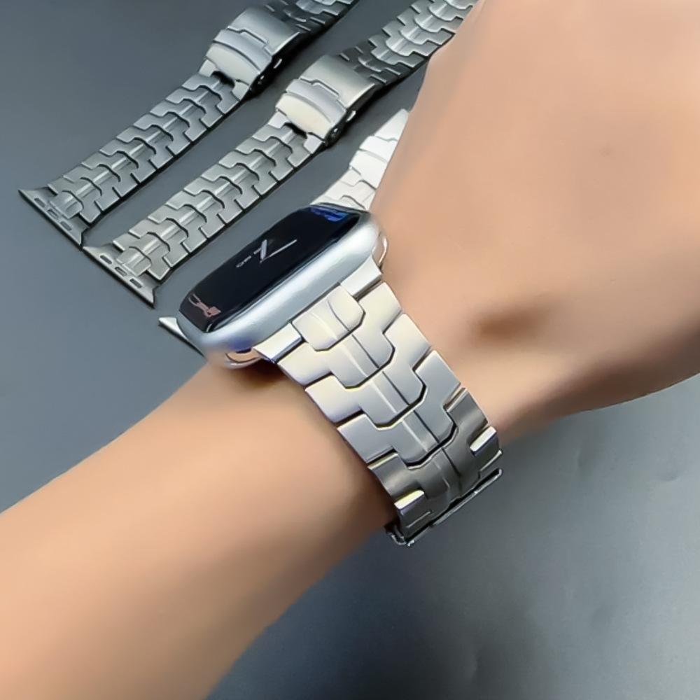 Stainless Steel Strap for Apple Watch Ultra 49mm 7 8 45mm 44mm Man Metal Link Bracelet iWatch Band 6 5 4 SE 3 42mm 41mm 40mm