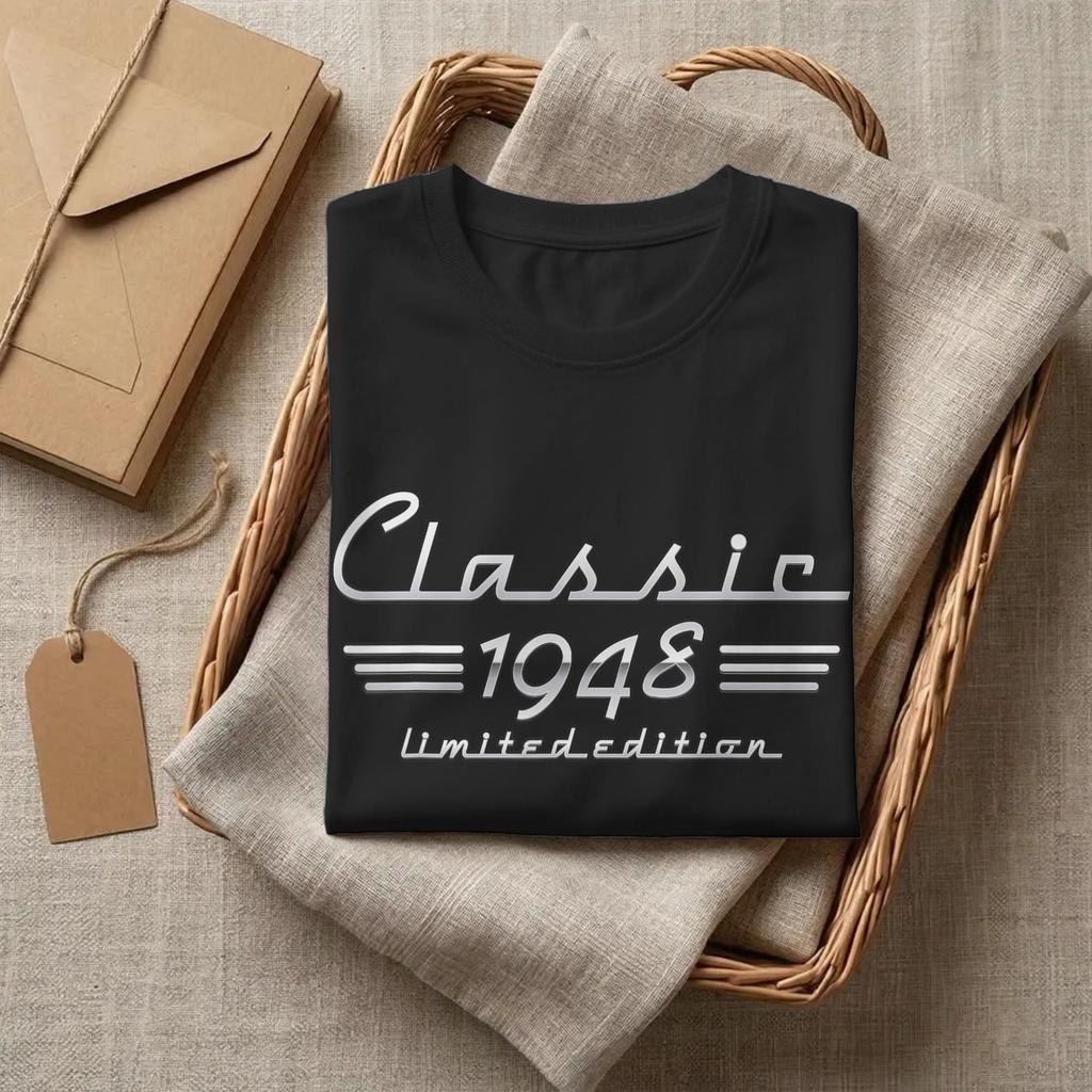 Classic 1948 Limited Edition Men T Shirts Gift 78th Birthday Funny Tee Shirt Short Sleeve Crewn