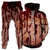 Colorful Abstract Mandala 3D Print Hoodies Pants Set Men's Sweatshirts Sweatpants Two Piece Suits Outdoor Tracksuit Man Clothing