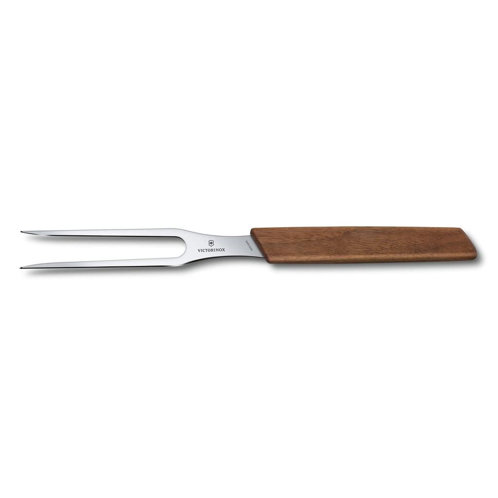 Victorinox Carving Fork 15cm Wood Swiss Modern Meat Beef BBQ 6.9030.15G