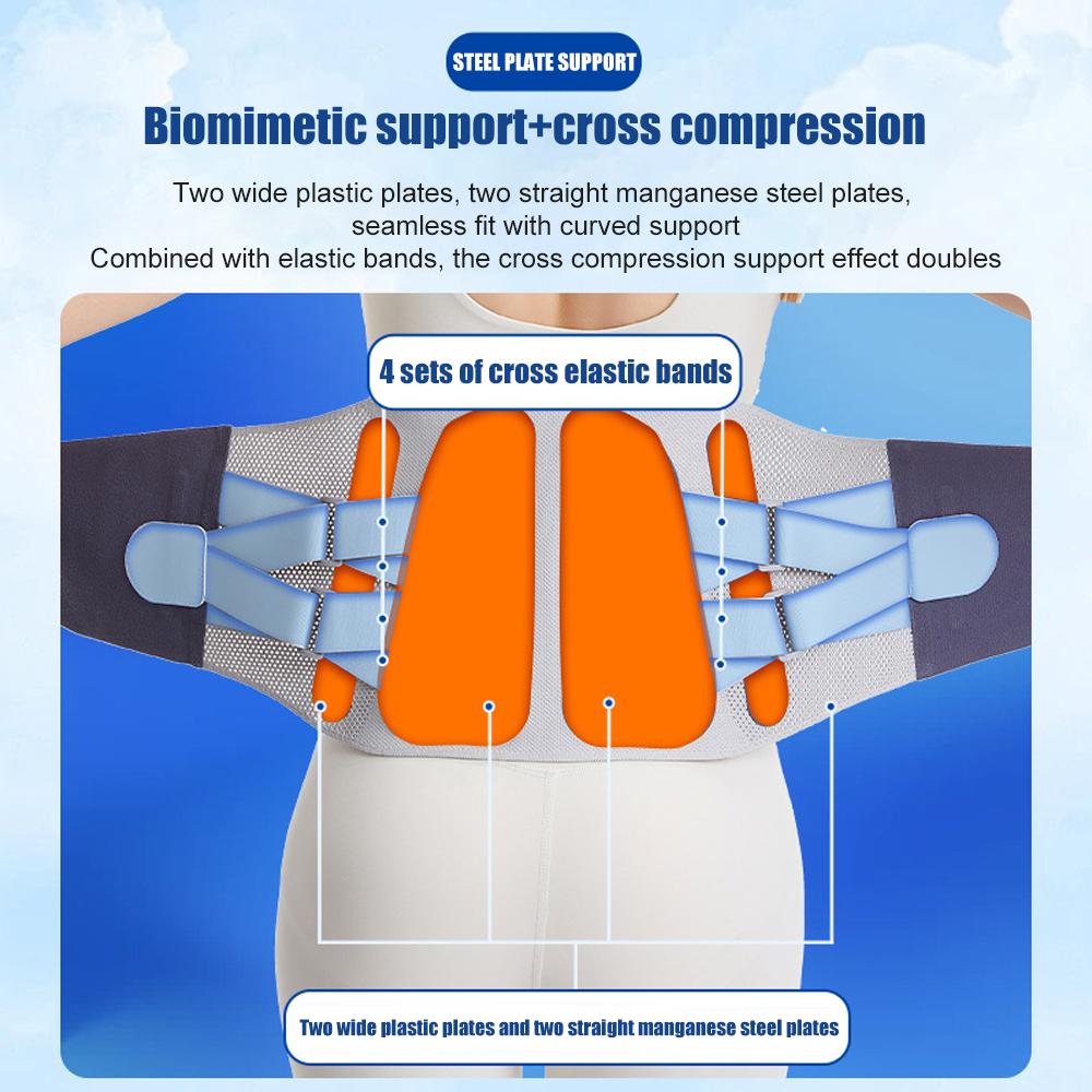 Sports Back Brace for Lower Back Pain Adjustable Lumbar with Widened Lumbar Support Belt for Herniated Disc Sciatica Scoliosis