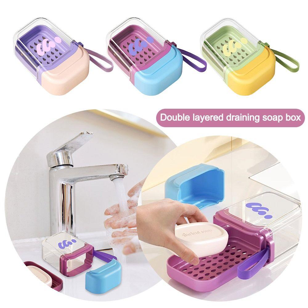 With Locking Buckle Sealed Soap Rack Waterproof Soap Holder Portable Soap Storage Box  Travel
