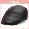 Men Winter Duckbill Hat Leather Caps Cotton Outdoor Headwear Sun Protection