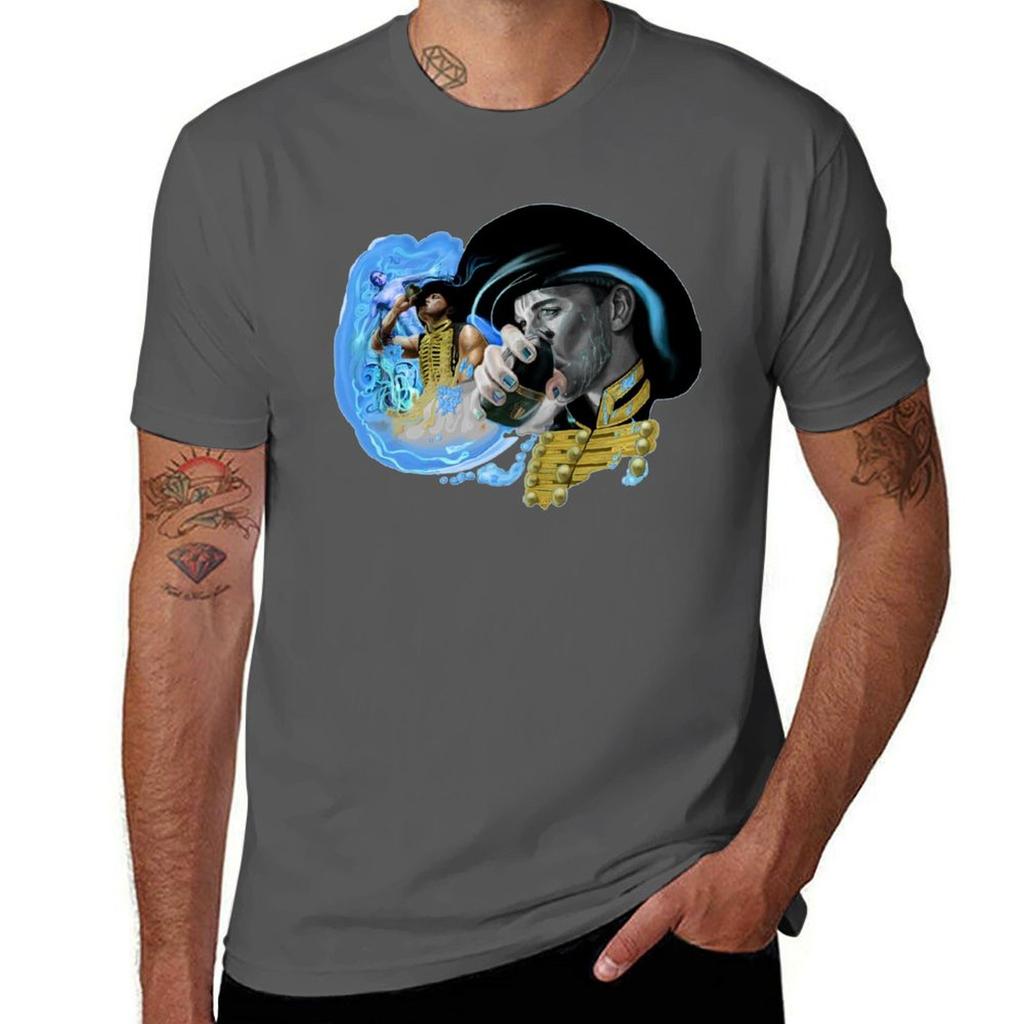 Falling Waters TShirt Art Pattern Printed Casual Top