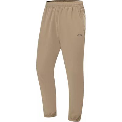 Solid Color Elastic Waist Drawstring Loose Casual Pants Men Bottoms Khaki AYKT207-7