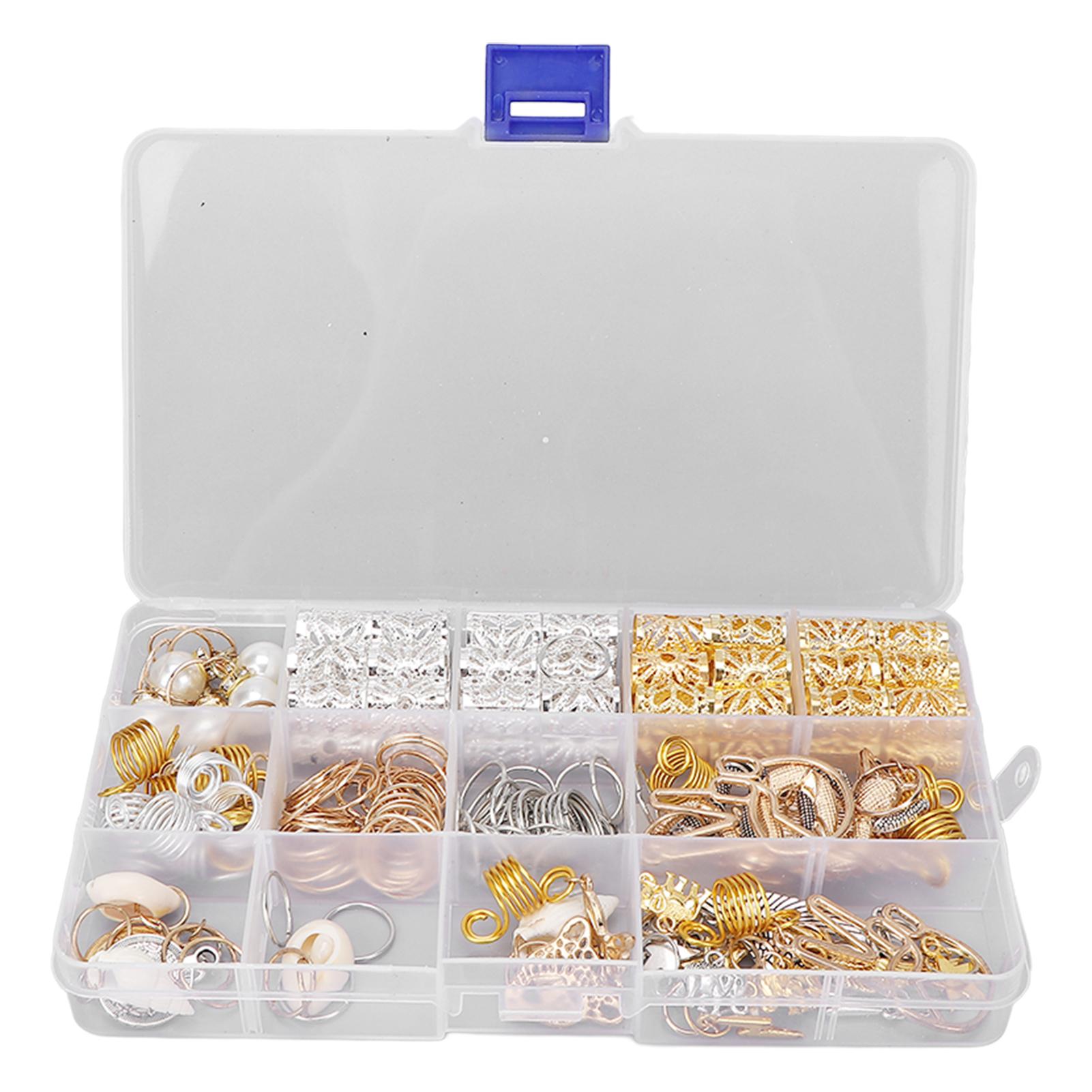 

173 шт., бусины для дредов, сплав, трубка для волос, манжеты, кольца, зажимы, украшения для волос для косичек