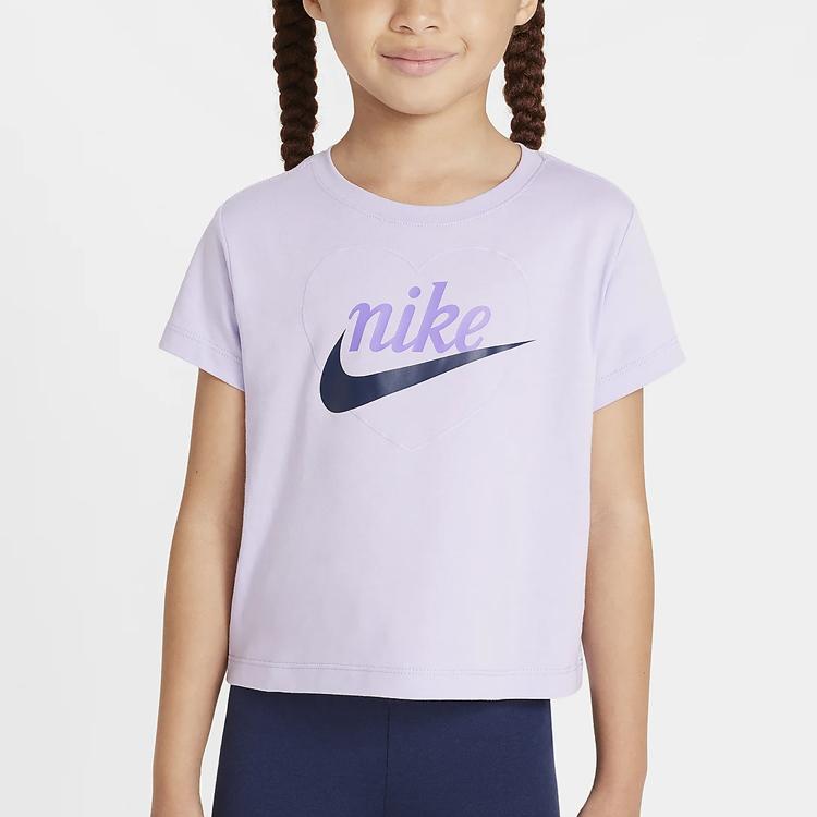 Nike T Shirt Hydrangea Purple Children Aged 3 7 Years Old HQ7819-515