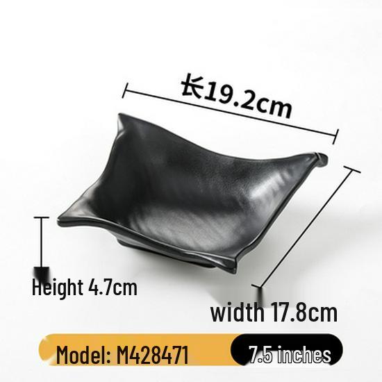 Melamine Plate: Imitation Porcelain Dinner & Snack Plate for Restaurants & Bars