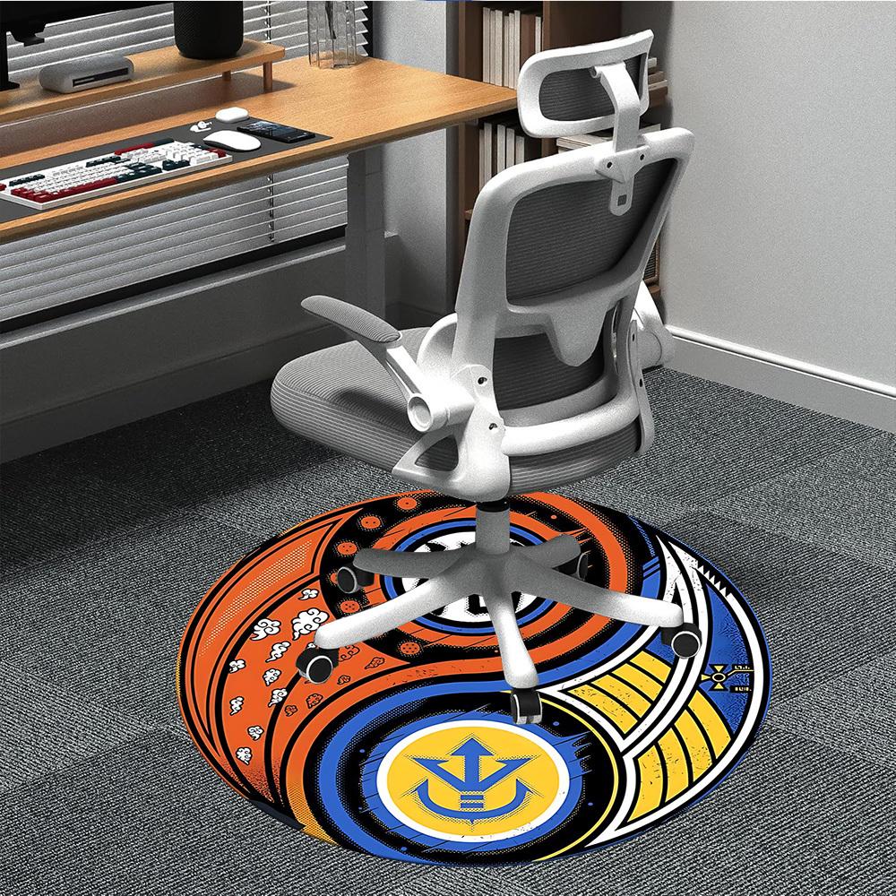 

1pc Dragon Ball YinYang Symbols Office Round Area Rug, Indoor Mat Suitable For Office,Bedroom Living Room Home Decor, Room Deco a0926 80cm by 80cm