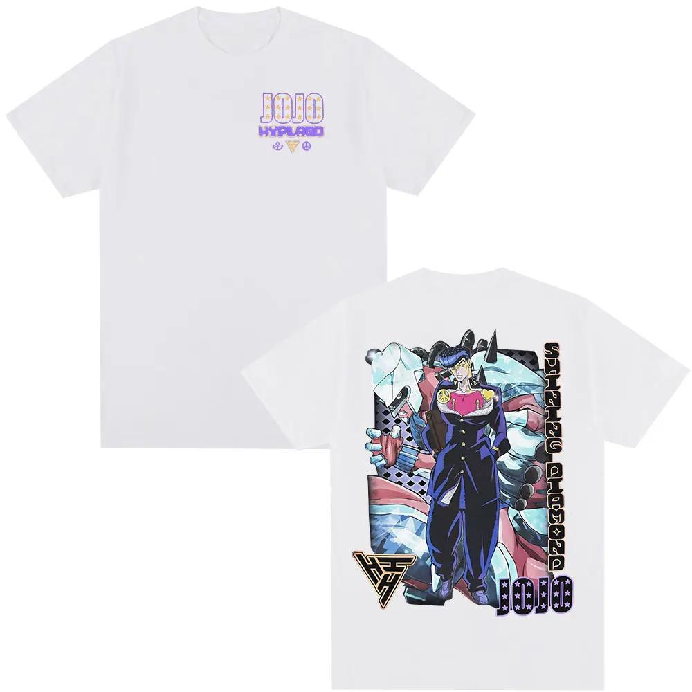Anime JoJo Bizarre Adventure T-Shirt Higashikata Josuke Manga T-Shirts Herren Damen Mode Lässig Locker Kurzarm T-Shirt