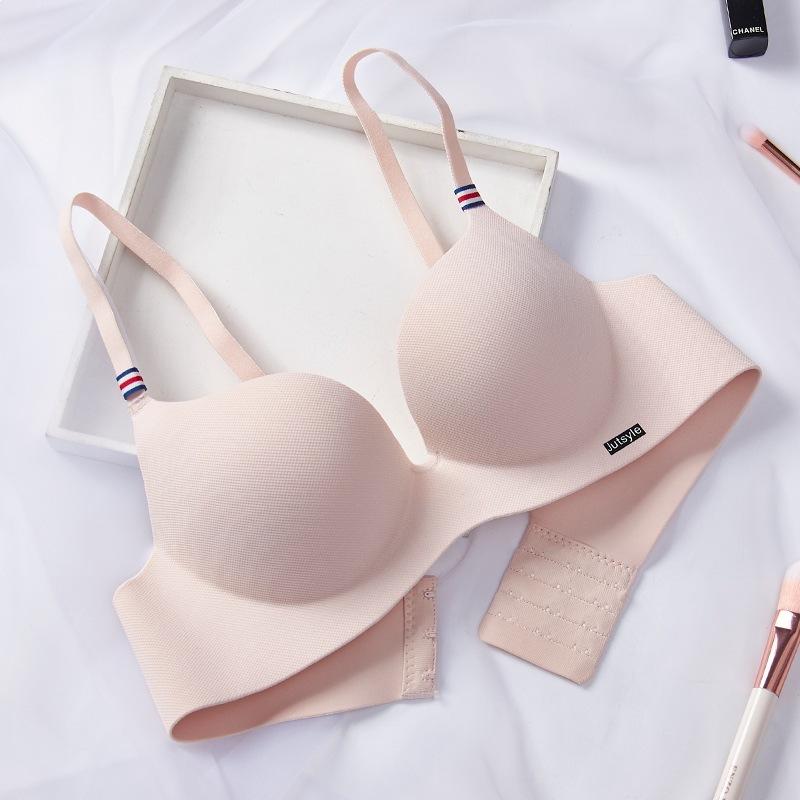 Wireless Ice Silk No Steel Ring Seamless Bra Women Push Up Bra Beautiful Back Sexy Bra Underwear Comfortable Seaml