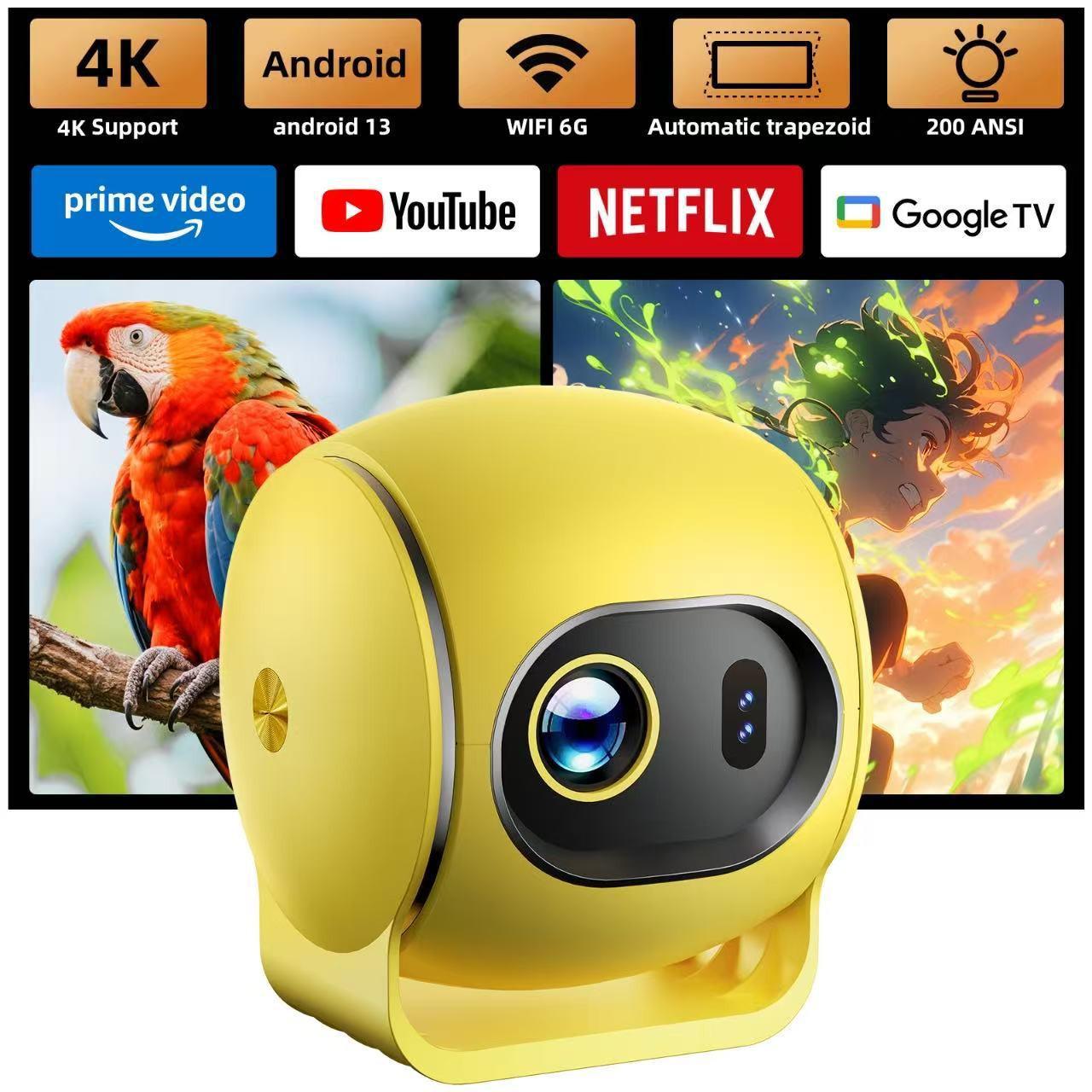

Crosser Q3 HD 1080p Mini Portable Projector for Home & Office Theater білий