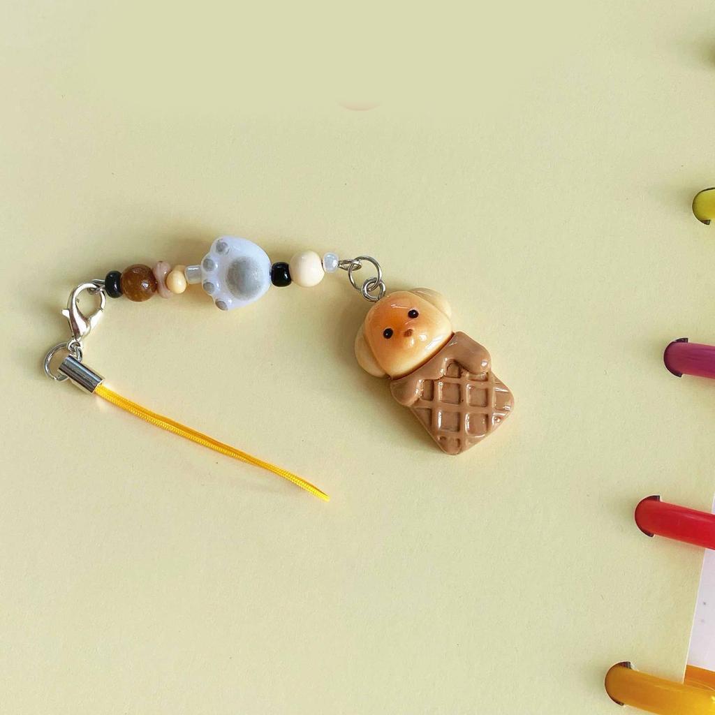 Cartoon Puppy Keychain Charm Resin Dogs Designs for Bag and Car Keys Phone Pendant Bag Pendant Present for Pet Lover