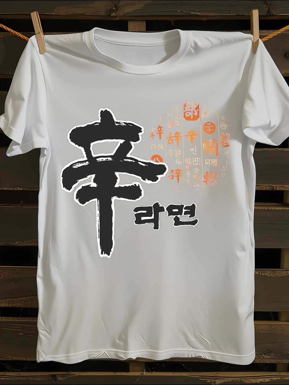 

Korean Ramen Graphic T-Shirt Mens Tshirt Womens Tshirts with Letters Print Short Sleeves T-Shirt Casual Street Tee Shirt Top S
