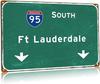 Vintage Metal Tin Sign Ft Lauderdale South Street Freeway Airport Interstate  City Country Roads Club Home Garage Wall De