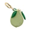 Fruit Shape Cherry Design Fruit Charm Coin Purse Blueberry Peach Cute Key Chain Mini Pouch Wallet Gift For Airtag Girl Women
