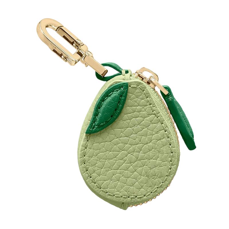 Fruit Shape Cherry Design Fruit Charm Coin Purse Blueberry Peach Cute Key Chain Mini Pouch Wallet Gift For Airtag Girl Women