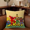 Cartoon SSesame Street   Cushion Cover Pillowcase Upholstery Sofa Throw Pillow Home Decor Pillowcas