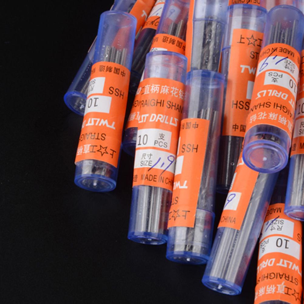 CR Store 0.5-3mm Codolo Cilindrico Spirale 10 Pz Micro Punte Elicoidali HSS