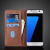 Custodia in pelle ad attrazione magnetica per Samsung Galaxy S7 G930F 5.1" / S7 edge G935F 5.5" Fondina Flip Portafoglio Cover Fundas Coque
