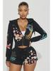 XH903 European & American Women's Fashion Print Suit - 2024 Spring/Summer Collection