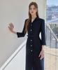 Julie And Kara 26Ss Calla134 Shebigins Serena Tweed Dress Navy