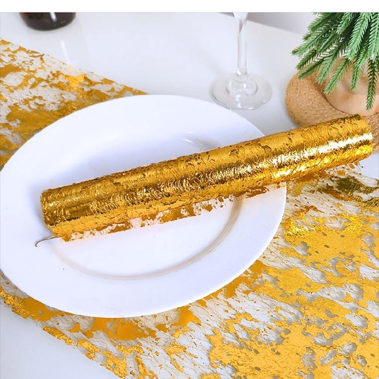 Elegant Gold and Silver Meshes Fabric Roll For Enhancing Event Ambiances Suitable For Wedding And Party Decorations