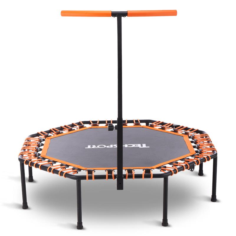 Indoor Trampoline Foldable with Handrails for Kids and Adults Fitness Weight Loss Outdoor Trampoline