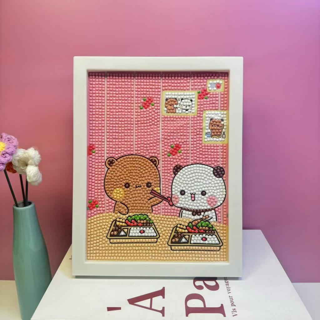 17 * 22Cm Cartoon Diamond Painting Children'S Puzzle Handmade Diy Year Of The Horse Living Room Sticker Decorative Painting