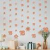 Rose Gold 18th Birthday Decorations for Girls, 8 PCS Number 18 Circle Dot 3D Star Metallic Hanging Streamer Happy 18 Year Old Birthday Party Supplies