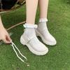 Fashion Lolita Shoes Japanese Mary Jane Shoes Women Vintage Girls Students JK Uniform Platform Shoes Female Cosplay High Heels Size 42