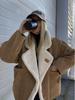 2023 Autumn/Winter European & American Retro Lamb Wool Casual Women's Jacket