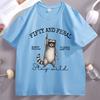 Funny 50th Birthday T-shirt Fifty Raccoon Graphic T Shirts Vintage Unisex Women Cotton Short Sleeve Round Neck Tshirt Streetwear