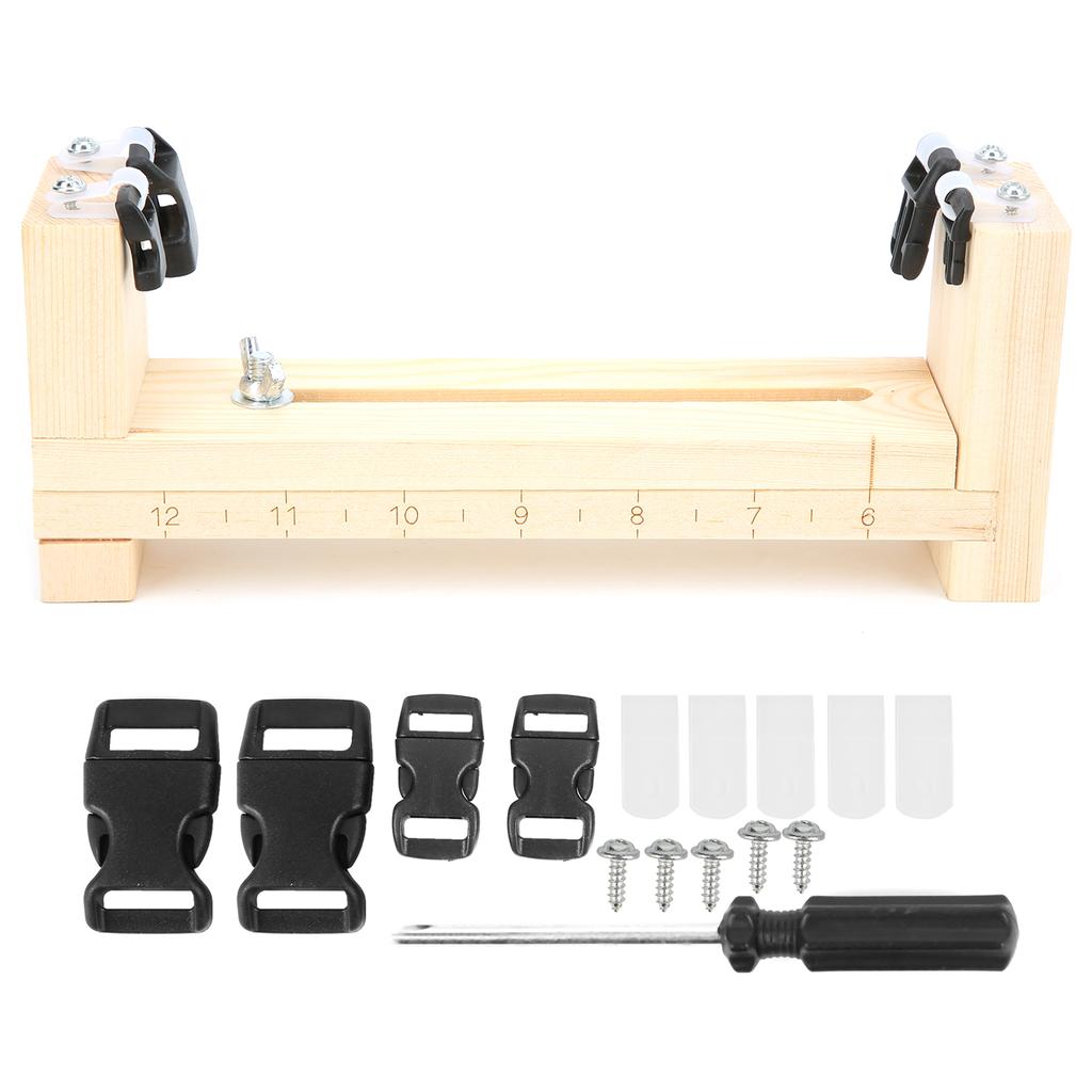 Umbrella Rope Bracelet DIY Paracord Jig Woven Wooden Frame Outdoor Knitting Tool Kit