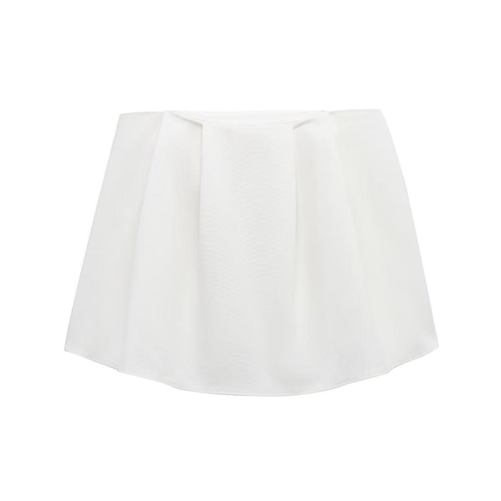 2025 Spring Women's European & American Pleated Strapless Top with Casual Long Pants
