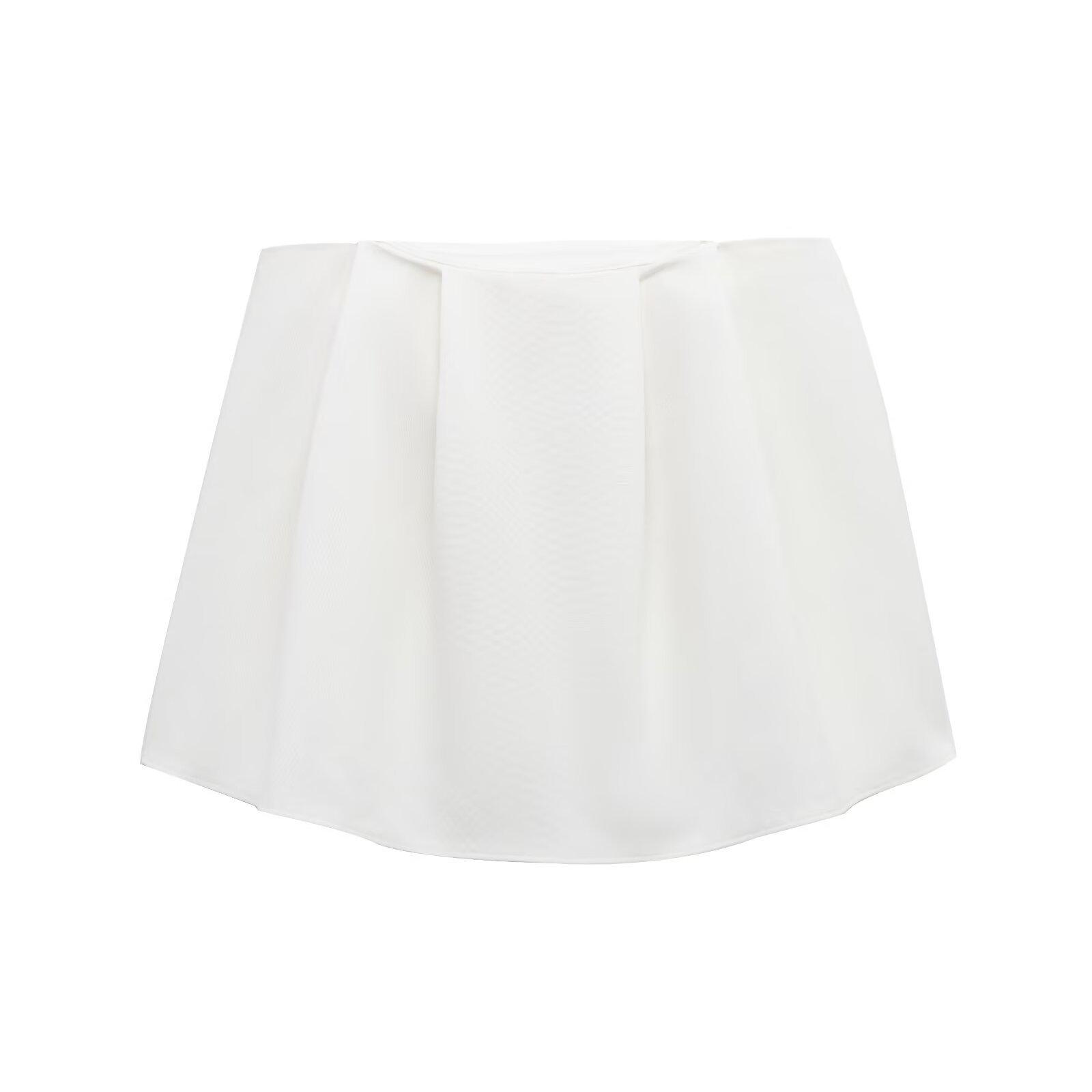 

Весна 2025 Женский европейский и американский плиссированный топ без бретелей с повседневными длинными брюками L