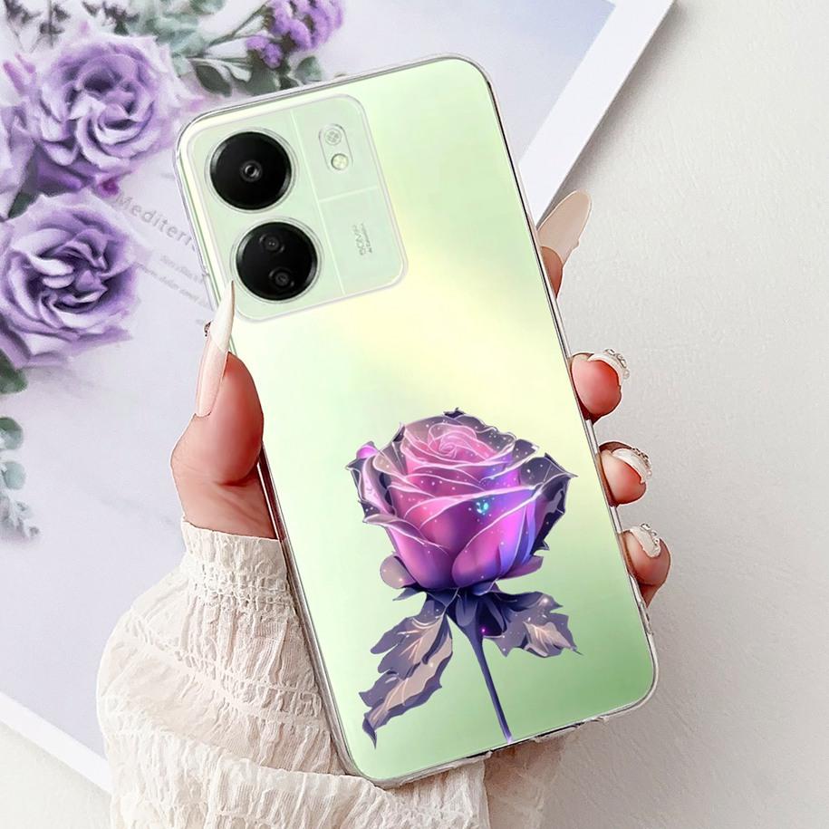 For Xiaomi Poco C65 Case Poco C75 Cover Fashion Butterfly Soft Silicone Capa Phone Back Cover For Xiomi Poco C65 C75 C 65 Bumper