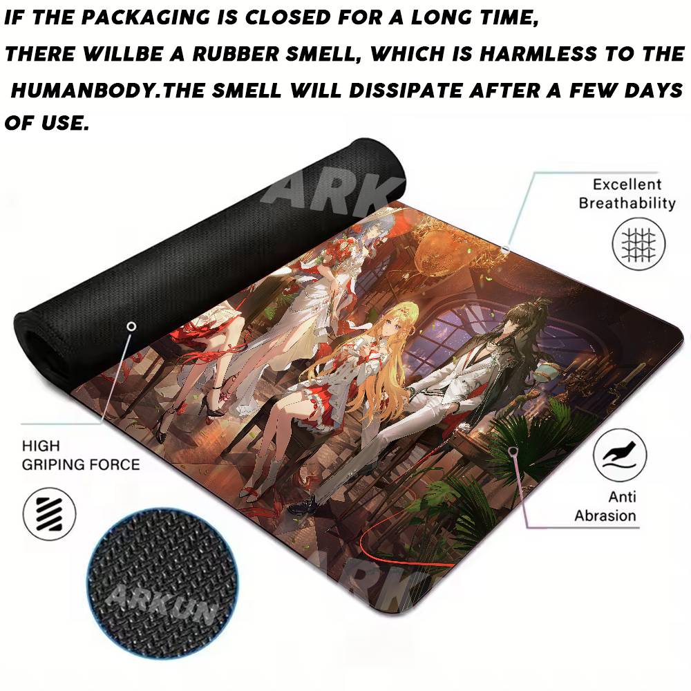 Fashion Hot Gaming Wuthering Waves Large Anime Girl Gaming Mouse Pad Xxl 900x400 Gamer Computer Table Mat