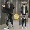 Men's 2023 Casual Sportswear Set: Trendy Spring/Autumn Running Jacket and Pants