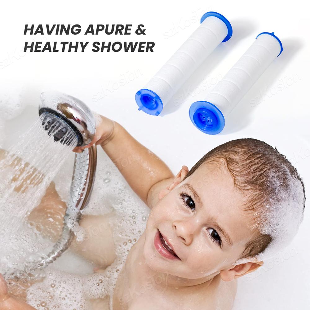 5/10Pcs Replacement Shower Filter for Held Showerhead High Output Shower Water Filter to Remove Chlorine Fluoride and Hard Water